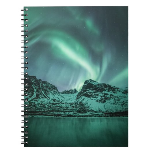 Northern Lights自然写真 ノートブック (正面)