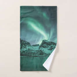 Northern Lights自然写真 ハンドタオル