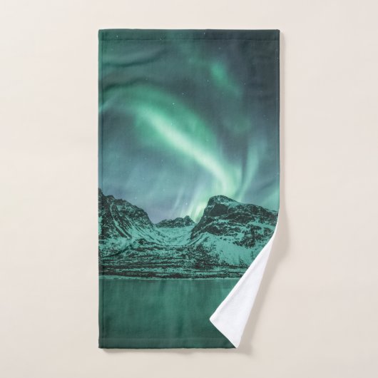 Northern Lights自然写真 ハンドタオル (ハンドタオル)