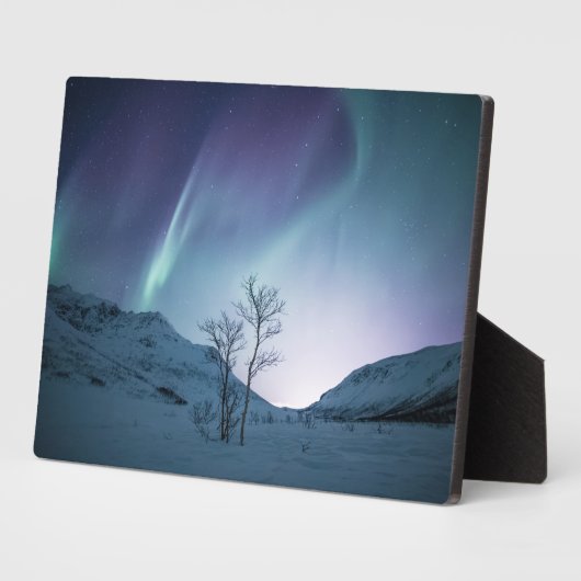 Northern Lights自然写真 フォトプラーク (側面)