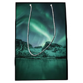 Northern Lights自然写真 ミディアムペーパーバッグ (正面)