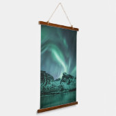 Northern Lights自然写真 吊り下げ型タペストリー (傾斜あり)