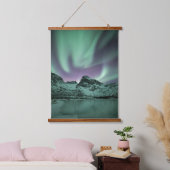 Northern Lights自然写真 吊り下げ型タペストリー (寝室)