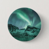 Northern Lights自然写真 缶バッジ (正面)