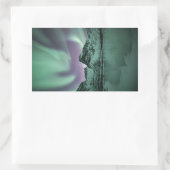 Northern Lights自然写真 長方形シール (バッグ)