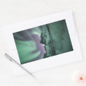 Northern Lights自然写真 長方形シール (封筒)