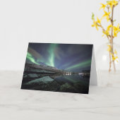 Northern Lights風景写真 カード (黄色い花)