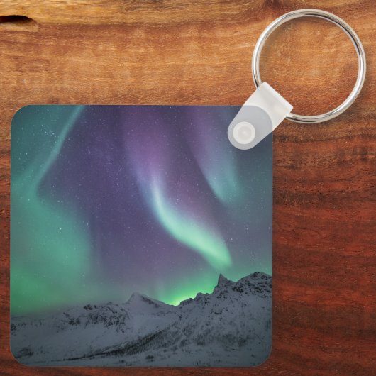 Northern Lights風景写真 キーホルダー (裏面)