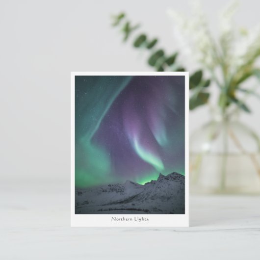 Northern Lights風景写真 ポストカード (スタンド正面)