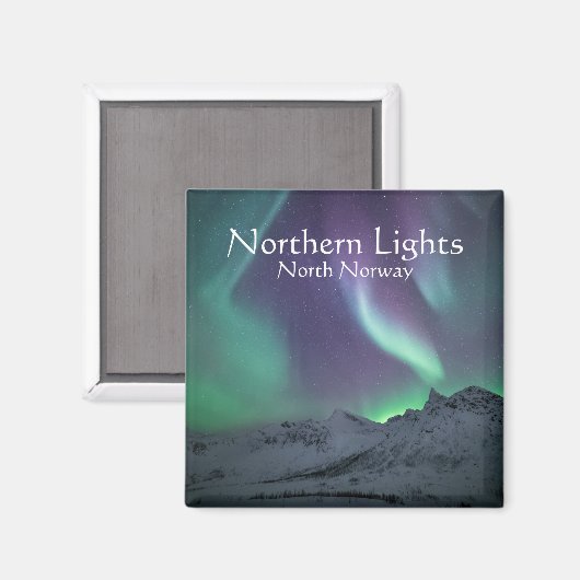 Northern Lights風景写真 マグネット (正面/裏面)