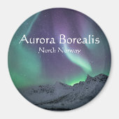 Northern Lights風景写真 マグネット (正面)