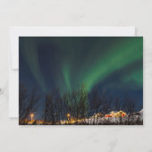 Northern Lights -オーロラBorealisアイスランド 招待状 (裏面)