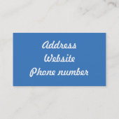 Northern Lights、オーロラBorealis 名刺 (裏面)