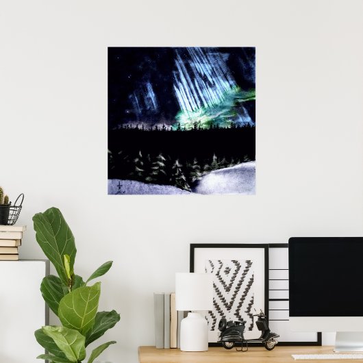 Northern Lights ポスター (ホームオフィス)