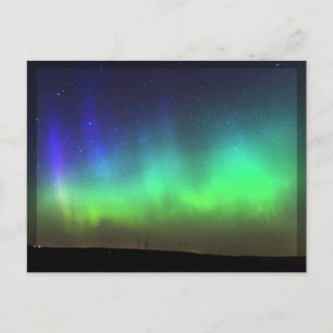 Northern Lights – 黒い縁ど葉書 ポストカード