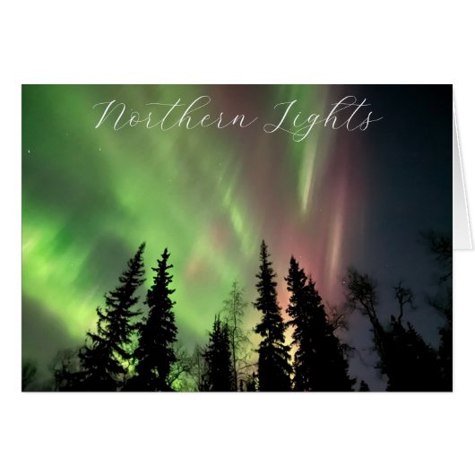 Northern Lights - 5" x 7"アートカード (正面横)