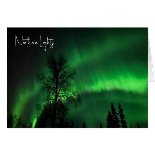 Northern Lights - 5" x 7"アートカード (正面横)