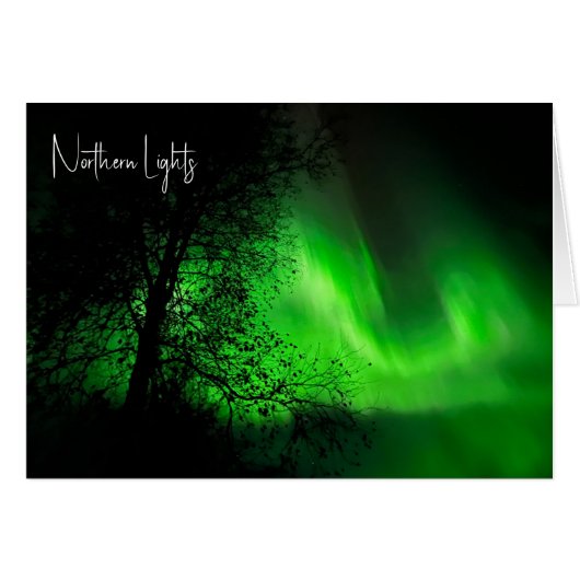 Northern Lights - 5" x 7"アートカード (正面横)