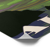 Northern Lights and Orcas – ユーコン、アラスカ ポスター (角)