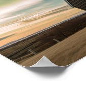 Northern lights at Budir church ポスター (角)