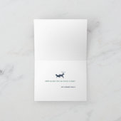 Northern Lights at the A-Frame Folded Holiday Card カード (内部)