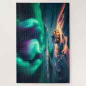 Northern Lights - Breathtaking Scenic Landscape ジグソーパズル (縦)