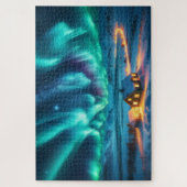 Northern Lights - Breathtaking Scenic Landscape ジグソーパズル (縦)