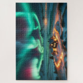 Northern Lights - Breathtaking Scenic Landscape ジグソーパズル (縦)