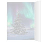Northern Lights Christmas - 5" x 7"アートカード (内側 (左))