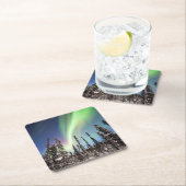 Northern Lights | Denaliの国立公園 スクエアペーパーコースター (インサイチュ)