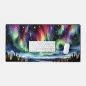  Northern Lights Desk Mat Aurora Borealis Desk Mat デスクマット (キーボード&マウス)