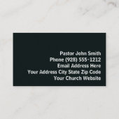 Northern Lights Empty Tomb Three Crosses Pastor 名刺 (裏面)