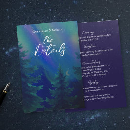 Northern Lights Forest Details Enclosure Card 出欠カード