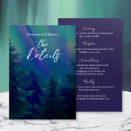 Northern Lights Forest Details Enclosure Card 出欠カード