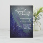 Northern Lights Forrest Magical Moment Wedding  招待状 (スタンド正面)