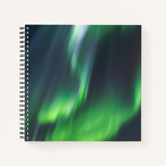 Northern Lights Glowing | North Iceland ノートブック (正面)