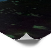 Northern Lights Glowing | North Iceland ポスター (角)