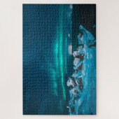 Northern Lights Icelandの夕べの写真 ジグソーパズル (縦)