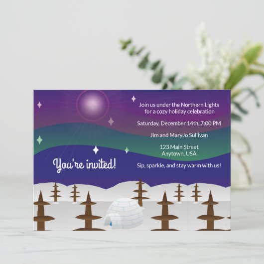 Northern Lights Igloo  招待状 (スタンド正面)