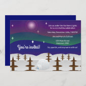 Northern Lights Igloo  招待状 (正面/裏面)