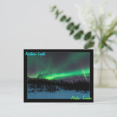Northern Lights inスウェーデンのはがき ポストカード (スタンド正面)