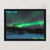 Northern Lights inスウェーデンのはがき ポストカード (正面)