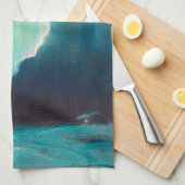 Northern Lights, Juneau, Alaska by Sydney Laurence キッチンタオル (四つ折り)