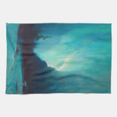 Northern Lights, Juneau, Alaska by Sydney Laurence キッチンタオル (横)