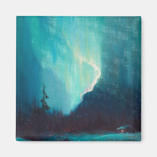 Northern Lights, Juneau, Alaska by Sydney Laurence マグネット (正面)