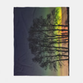 Northern Lights | Manitoba Canada Grande Pointe フリースブランケット (正面)