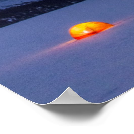 Northern Lights Moose Pass | Kenai Peninsula ポスター (角)