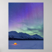 Northern Lights Moose Pass | Kenai Peninsula ポスター (正面)