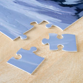 Northern Lights | Mountains Winter Watercolor ジグソーパズル (側面)