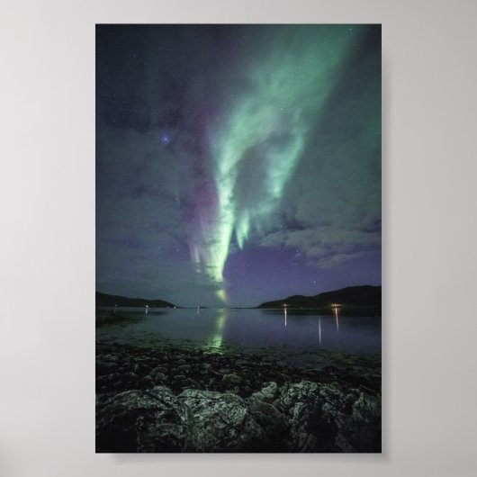 Northern Lights Nature Photo ポスター (正面)